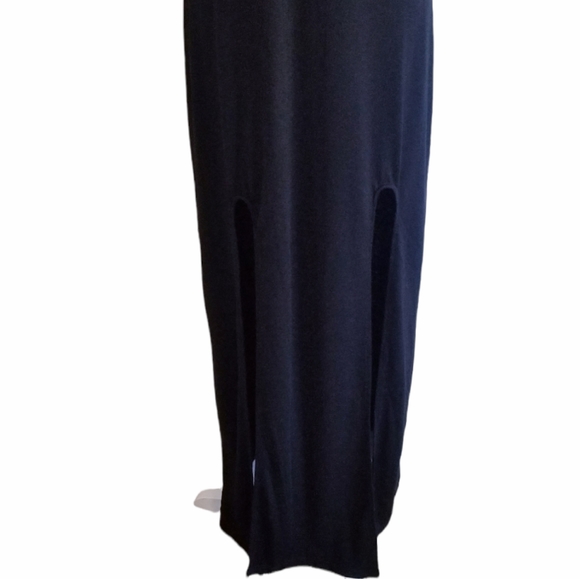 NEW Black Maxi Dress with Front Slits NWOT Size M - Picture 9 of 15